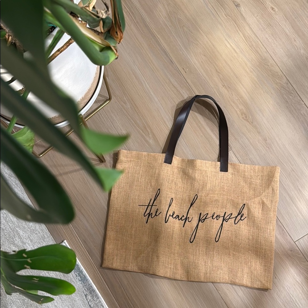 The Beach People Tan Tote Bag